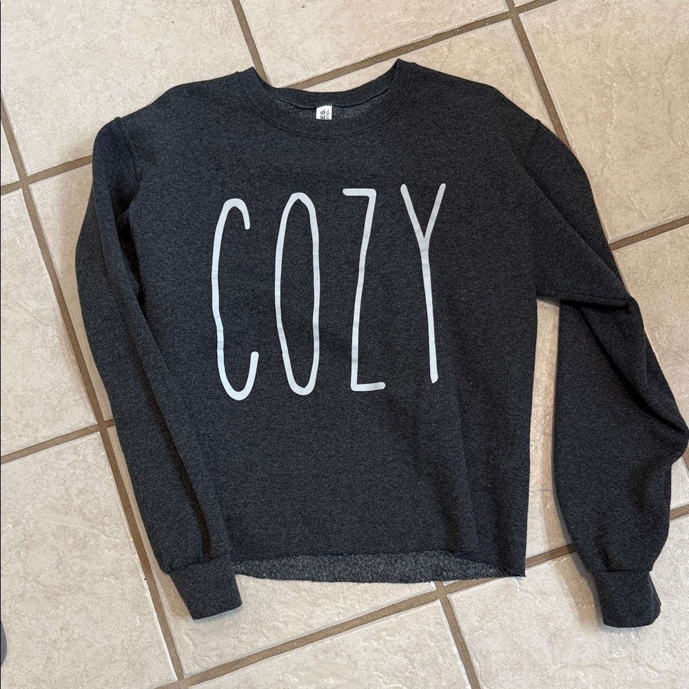 Cozy Charcoal Gray Sweatshirt